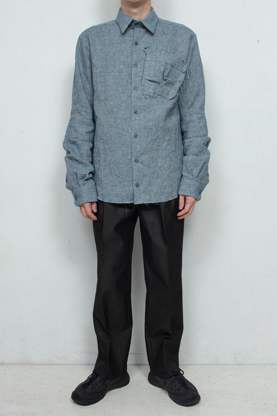 2 Cuff Shirts Blue Gray