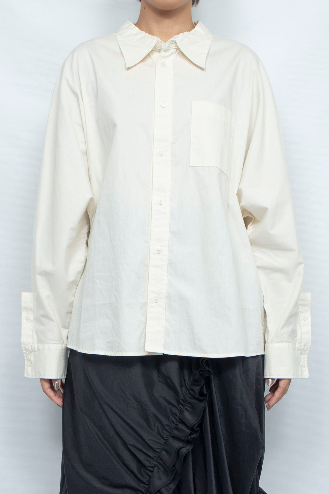 Dolman Sleeve Shirt White