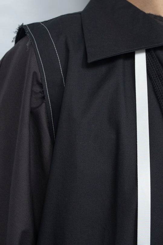 Sneaker Shirt Dress BLACK