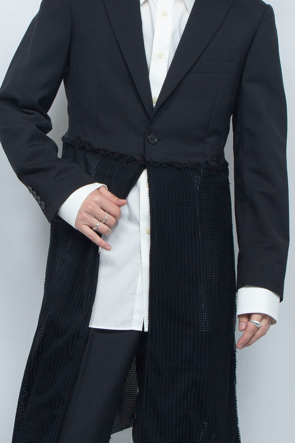 DOCKING MESH WORK COAT BLACK