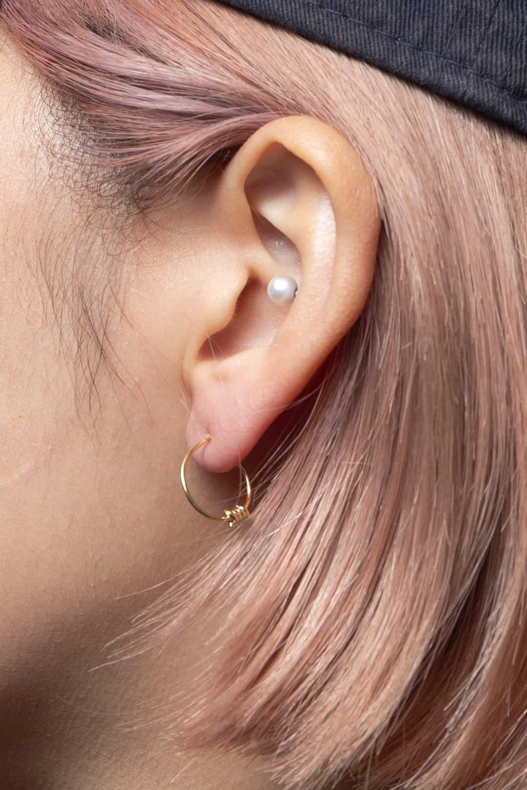 Barbed Wire Earring Gold