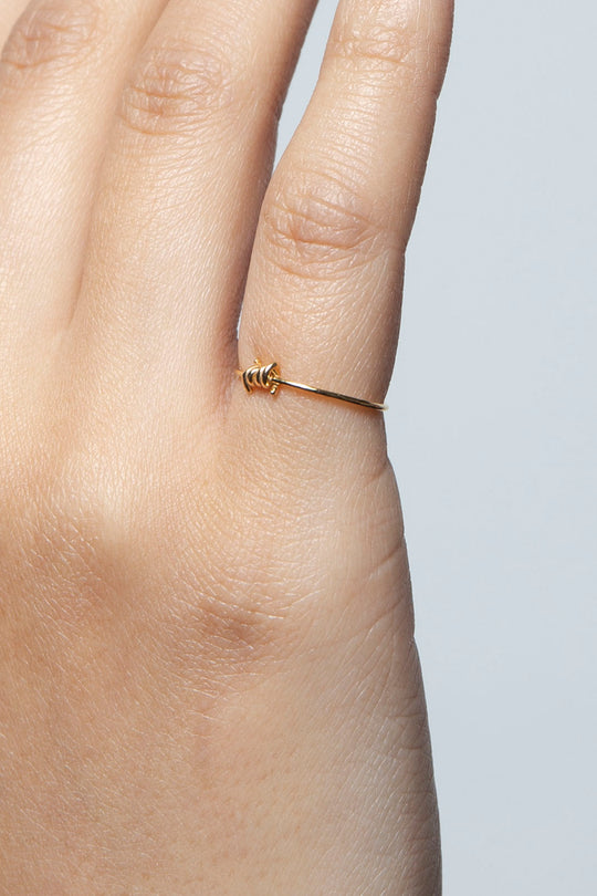 Barbed Wire Ring Gold