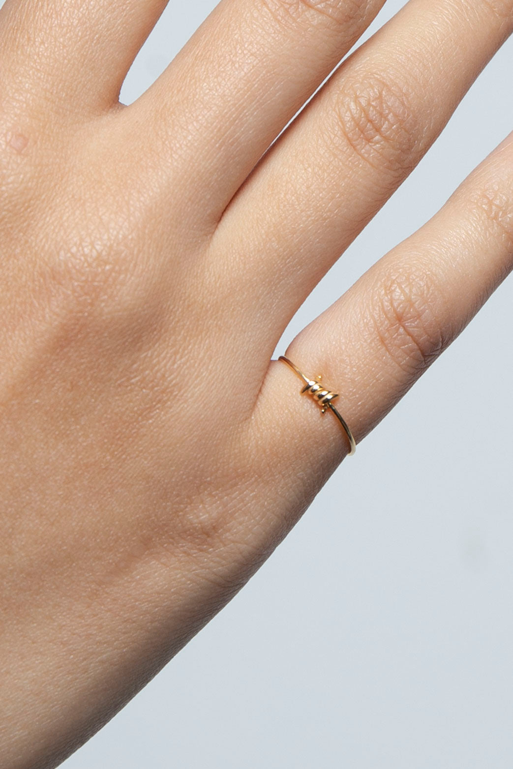Barbed Wire Ring Gold