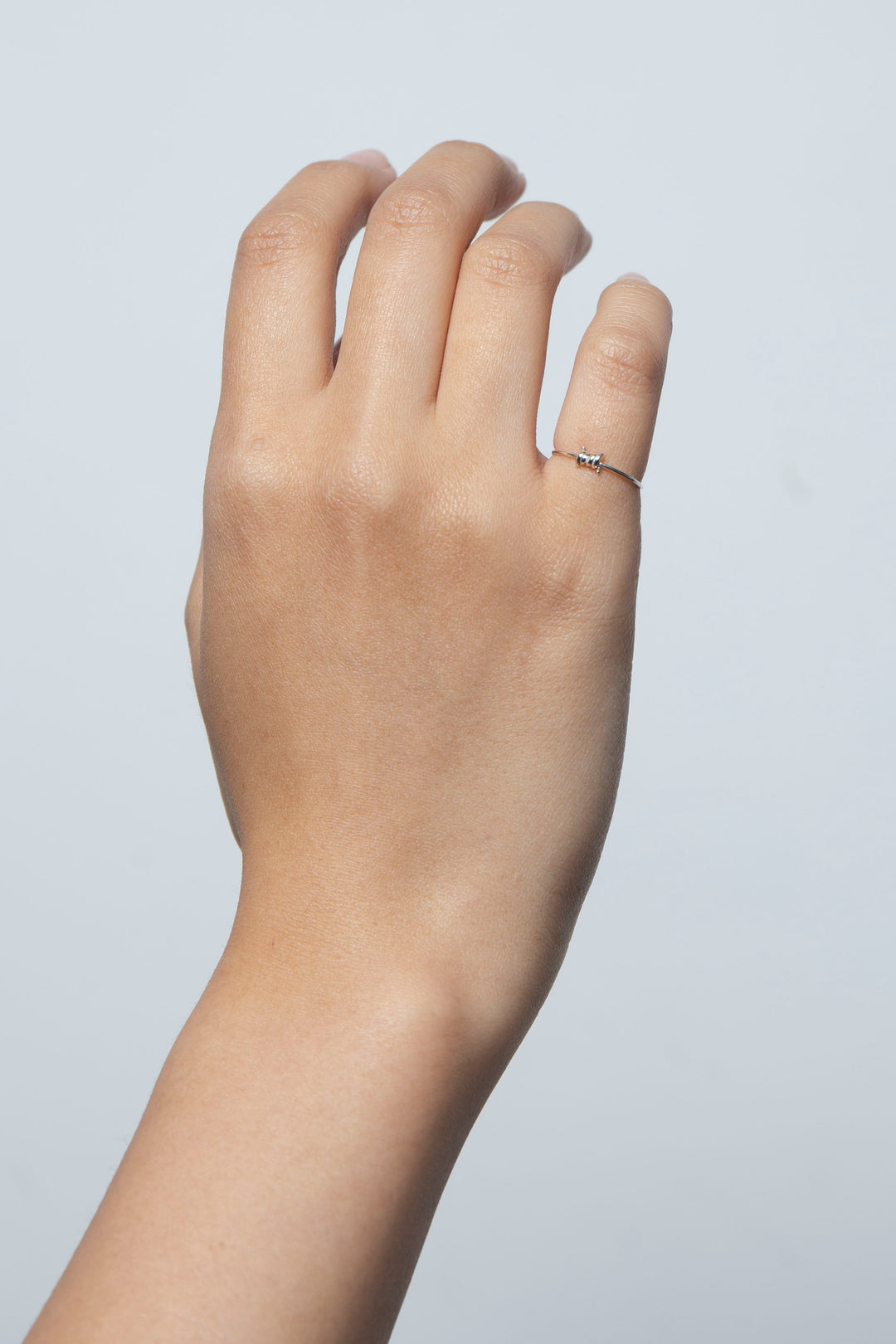 Barbed Wire Ring Silver