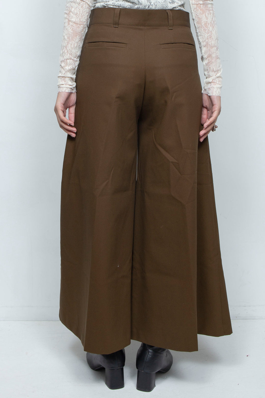 WRAP PANTS BROWN