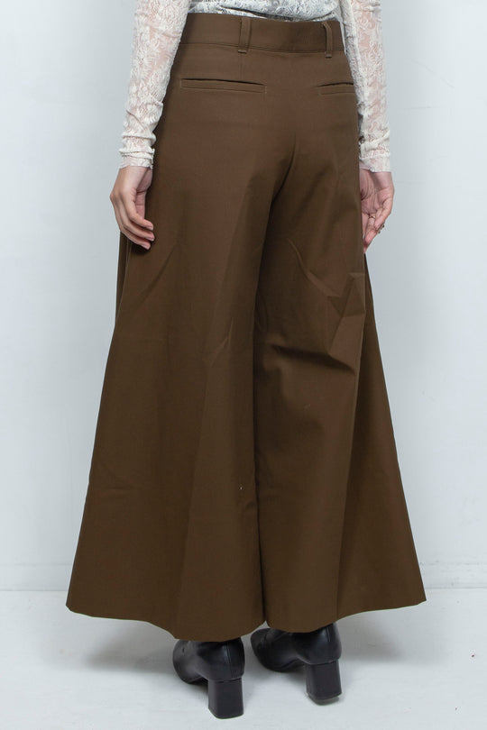 WRAP PANTS BROWN