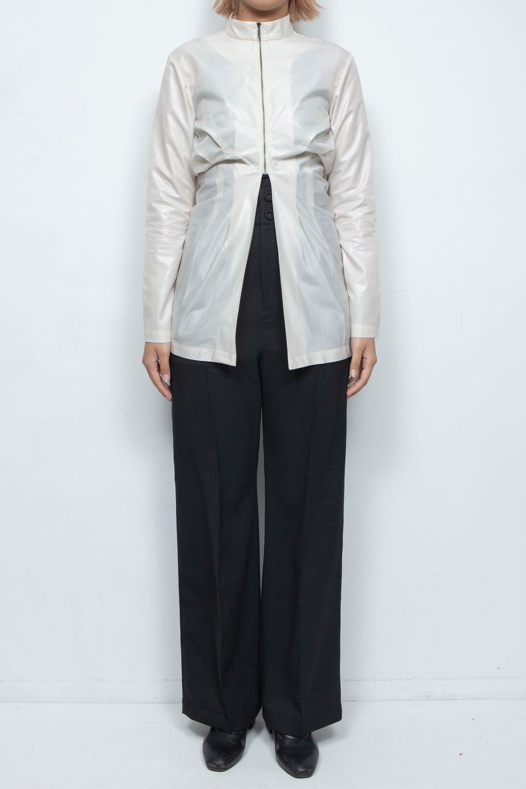 RIB CAGE TOP WHITE