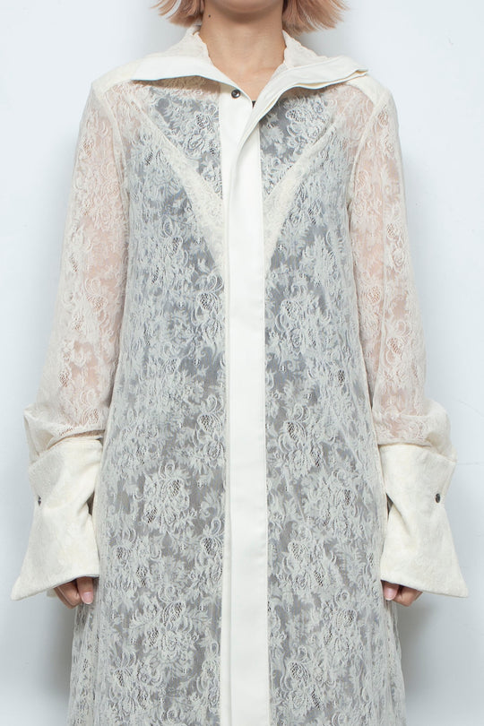 HAUBERK DRESS WHITE