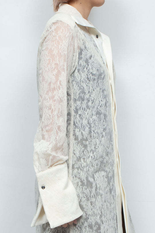HAUBERK DRESS WHITE