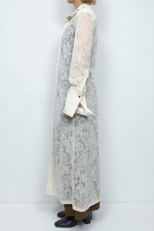 HAUBERK DRESS WHITE