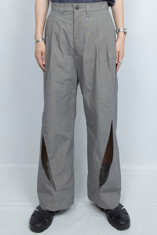 moon slit slacks chrcoal