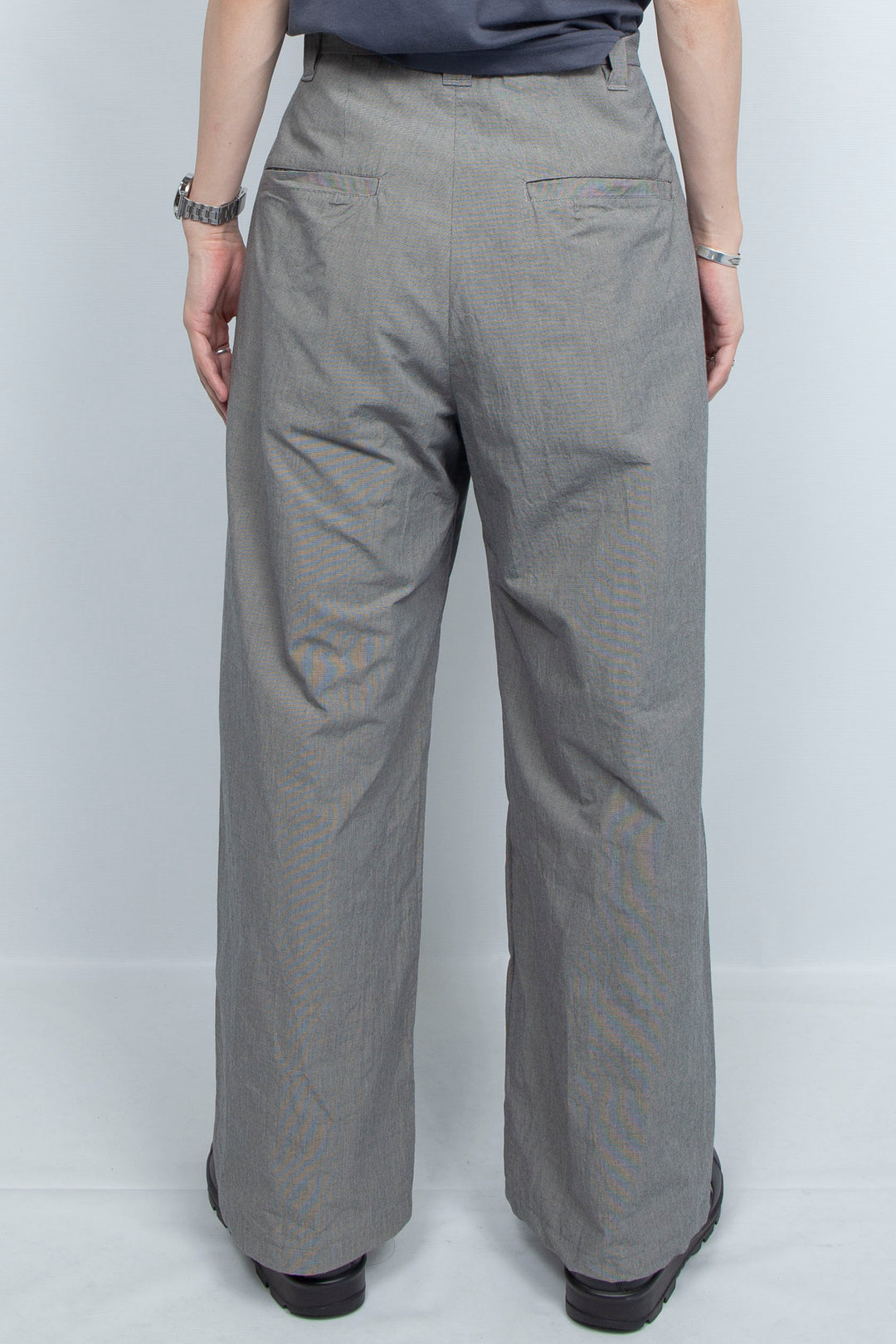 moon slit slacks chrcoal
