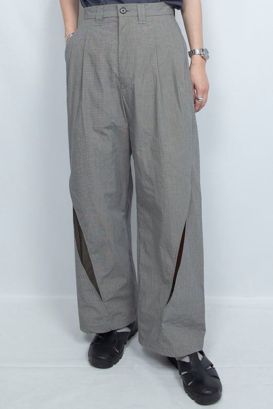 moon slit slacks chrcoal