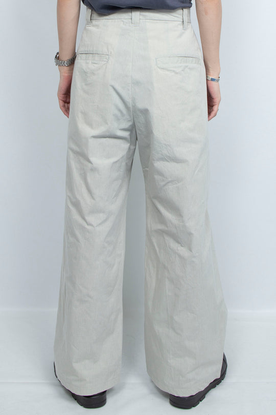 moon slit slacks light gray