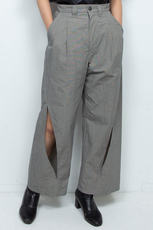 moon slit slacks chrcoal
