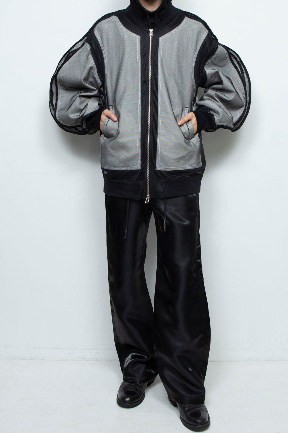 Mesh Sleeve Bomber