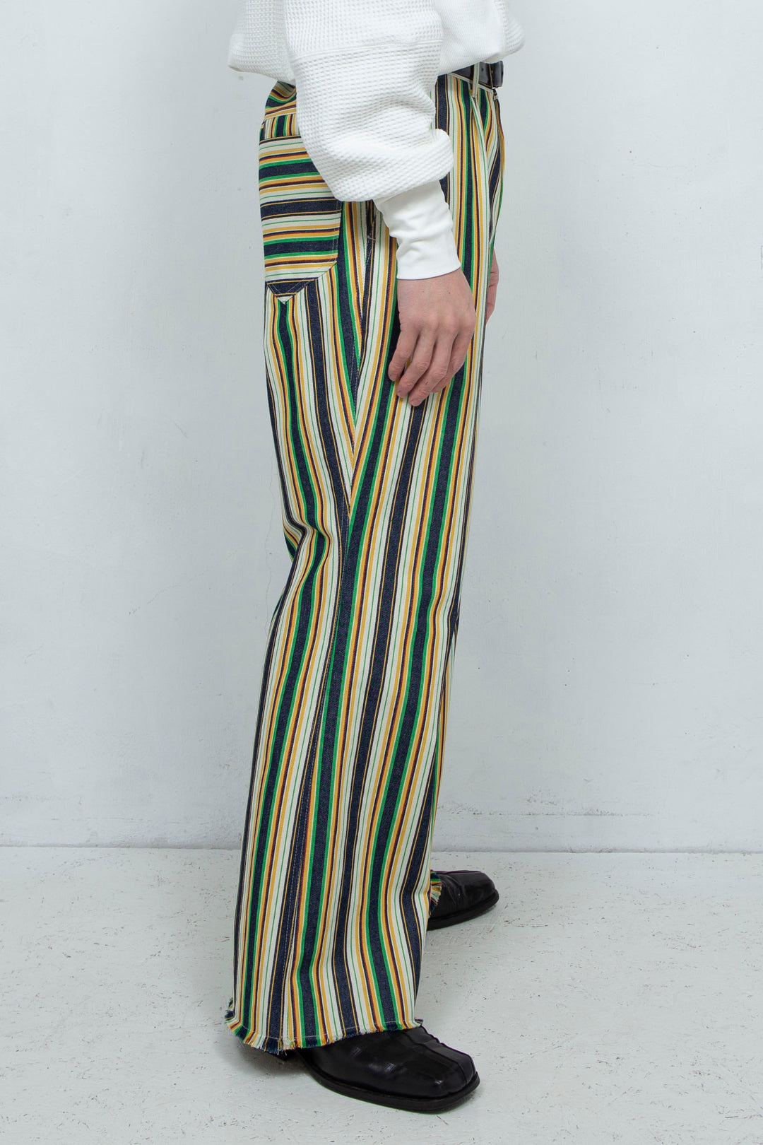 Denim pants White