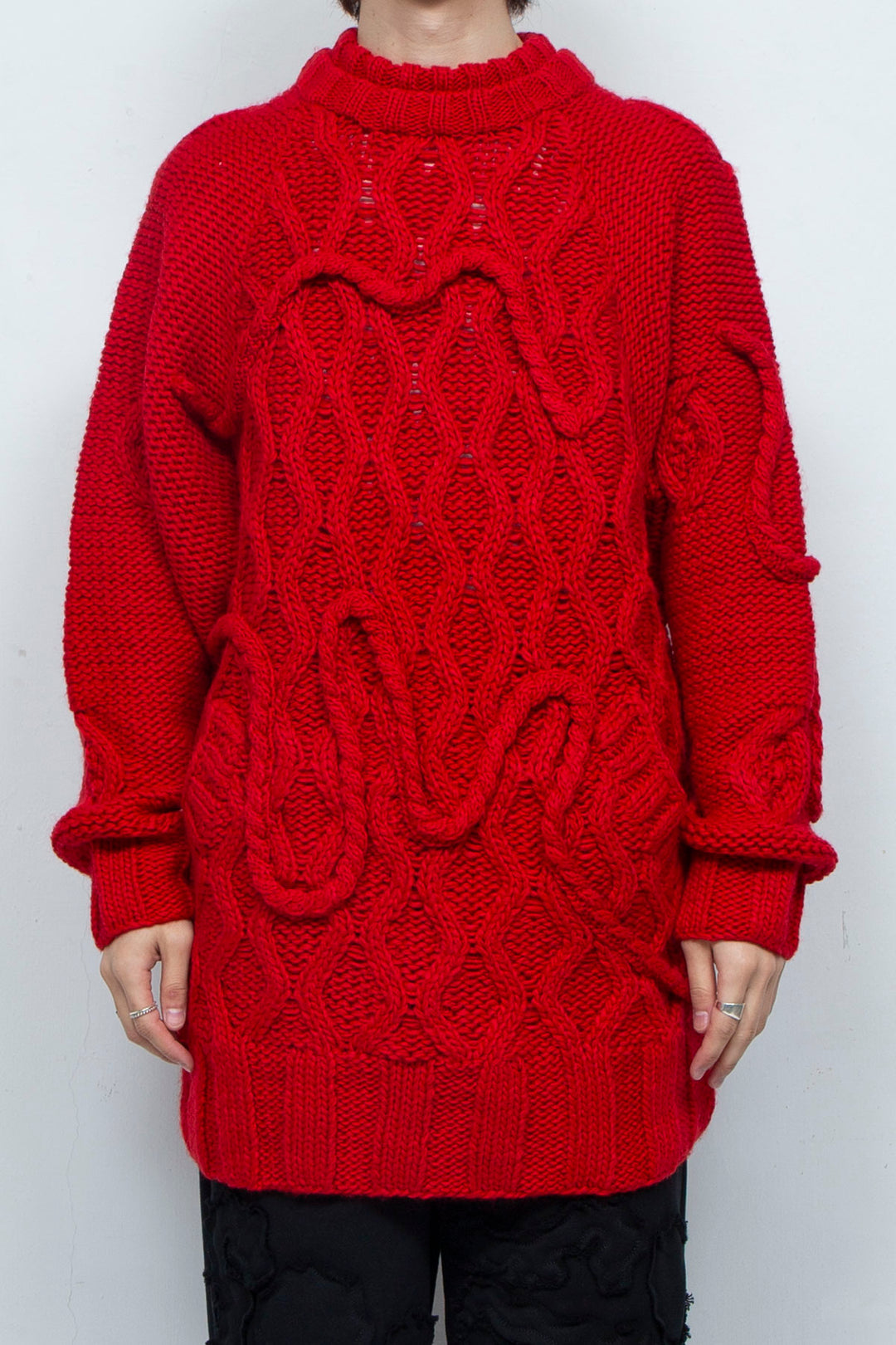 Insect intrusion knit RED