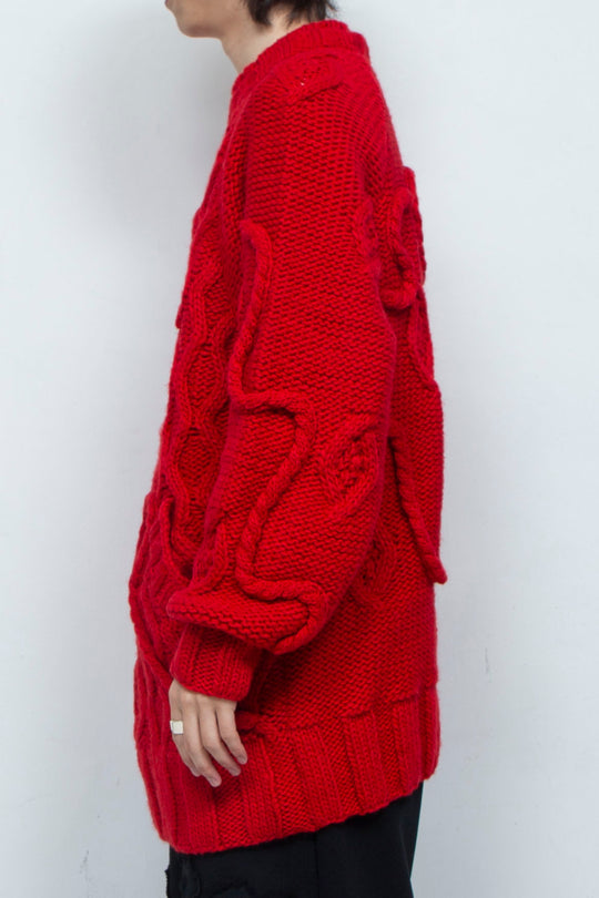 Insect intrusion knit RED