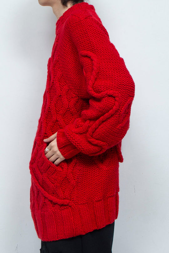 Insect intrusion knit RED