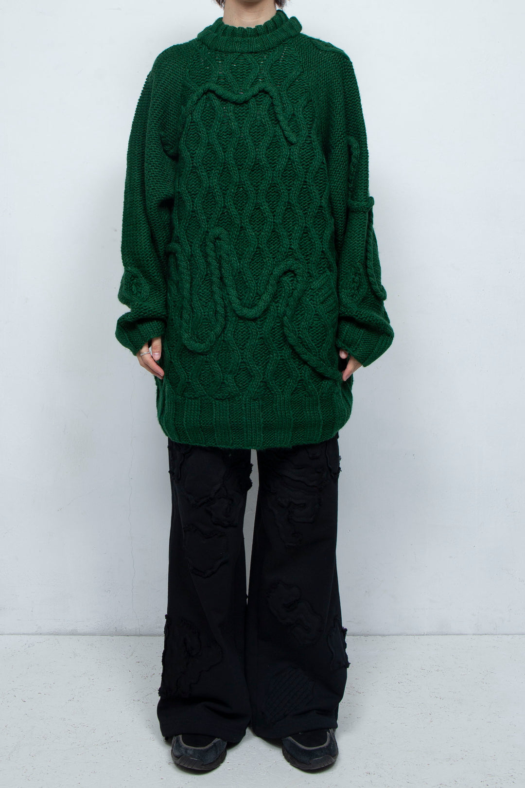 Insect intrusion knit GREEN