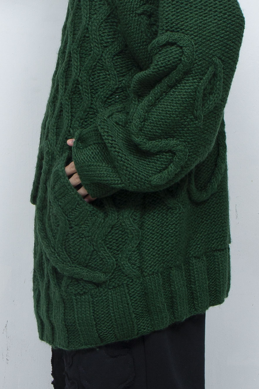 Insect intrusion knit GREEN