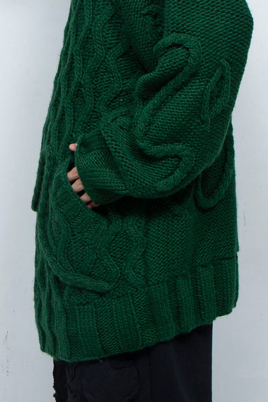 Insect intrusion knit GREEN