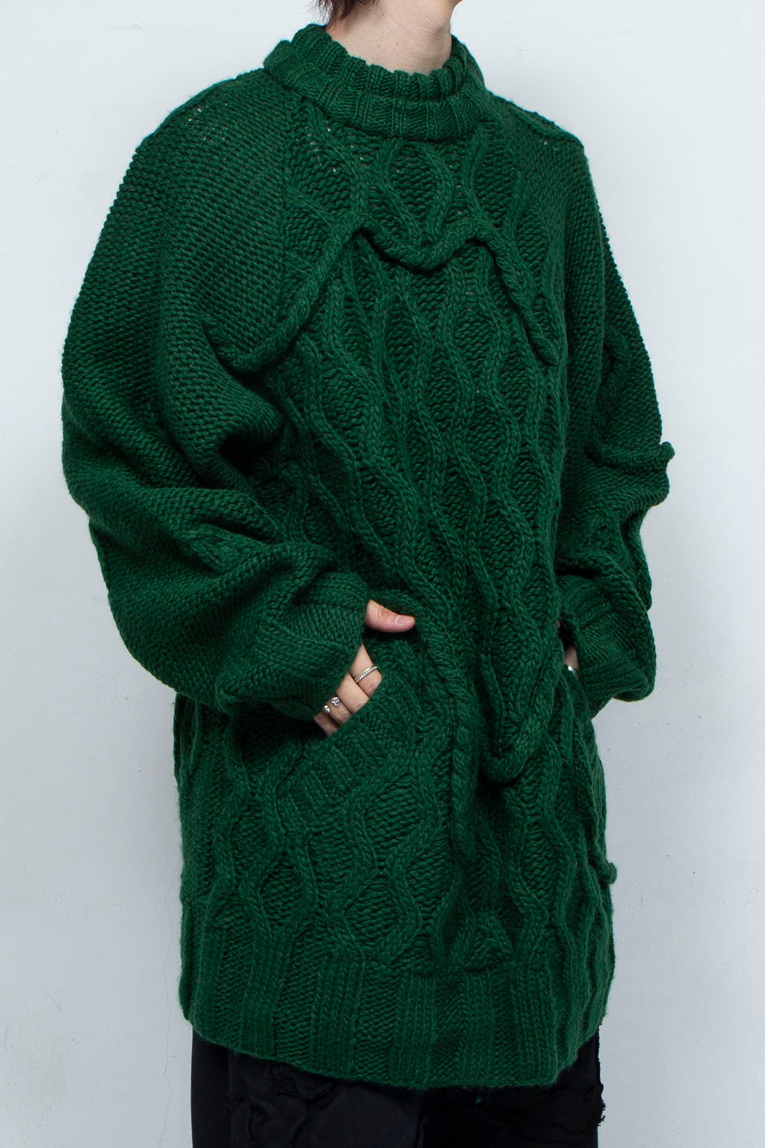 Insect intrusion knit GREEN