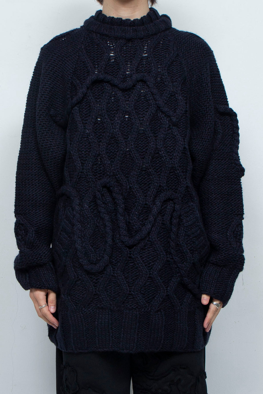 Insect intrusion knit NAVY