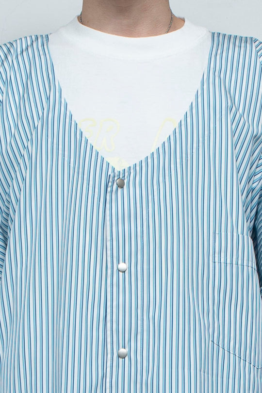TM collarless shirt GREEN