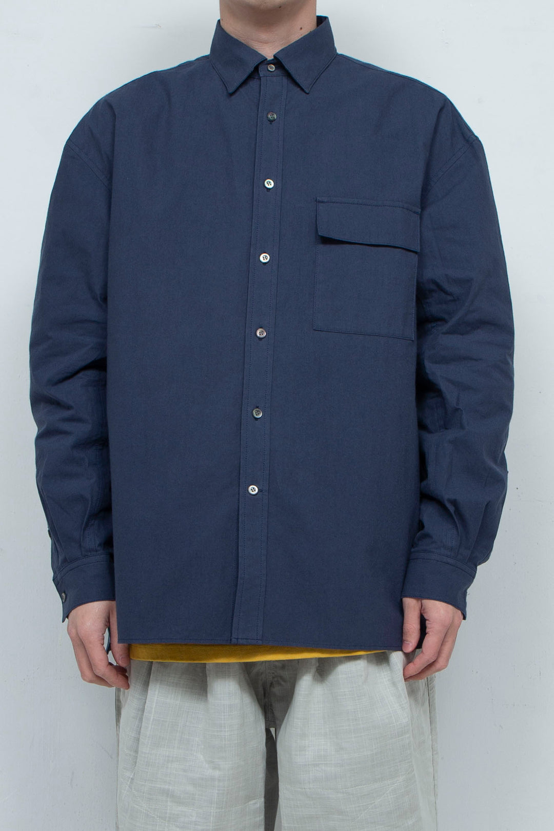 L/S Button Down Shirt Navy