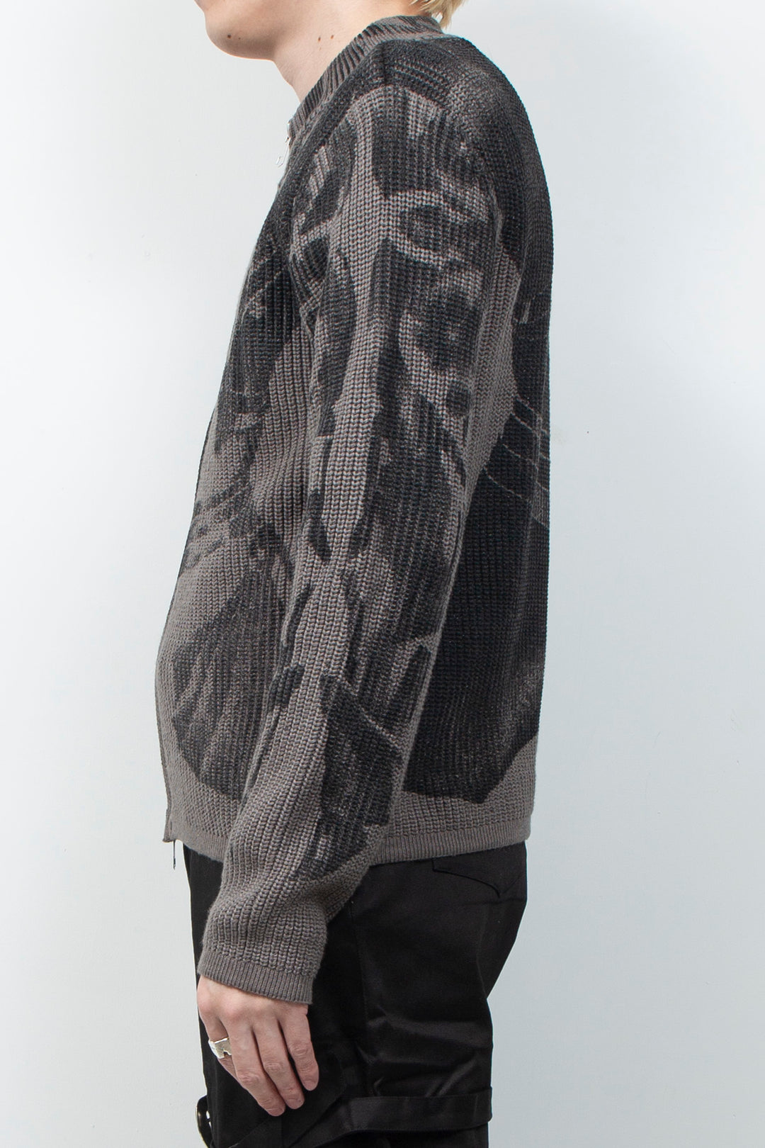 Vintage printed cardigan sweater