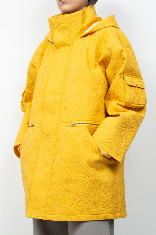 KIKU Quilted Jacket Yellow