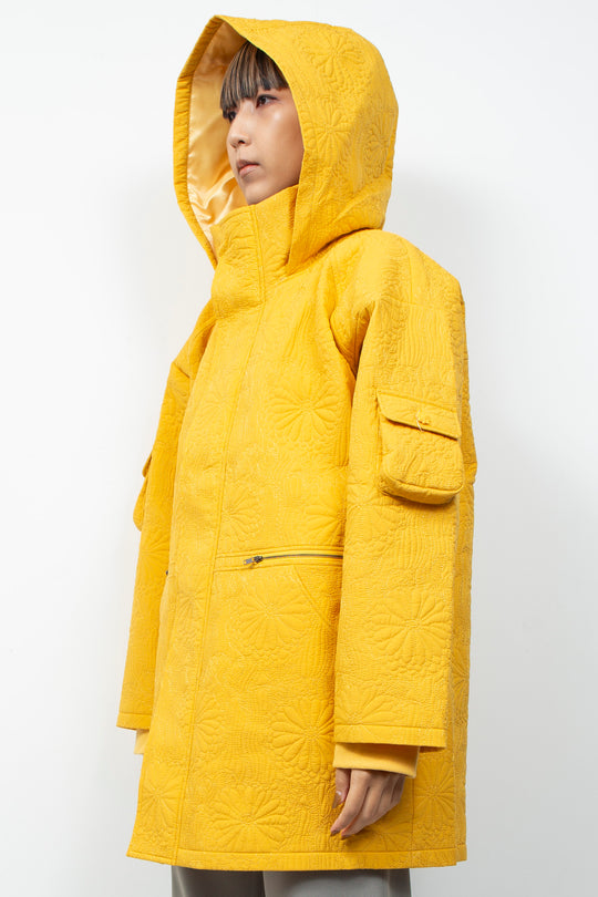 KIKU Quilted Jacket Yellow