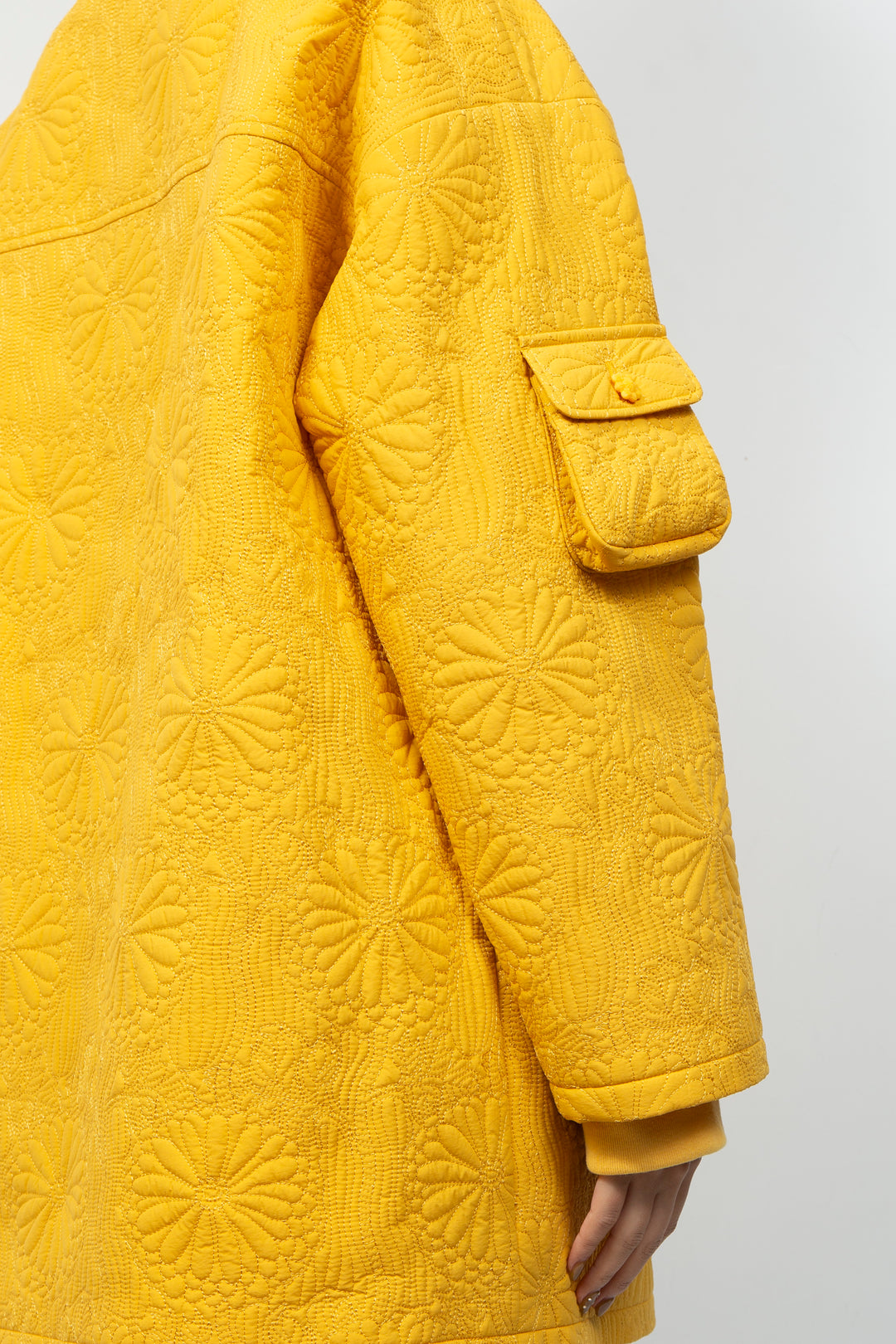 KIKU Quilted Jacket Yellow