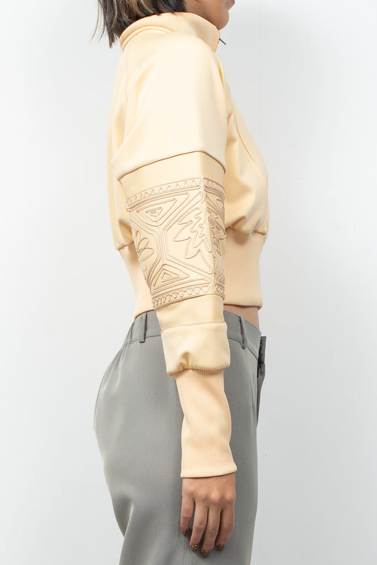 KIKU Cropped Tracksuit Cream