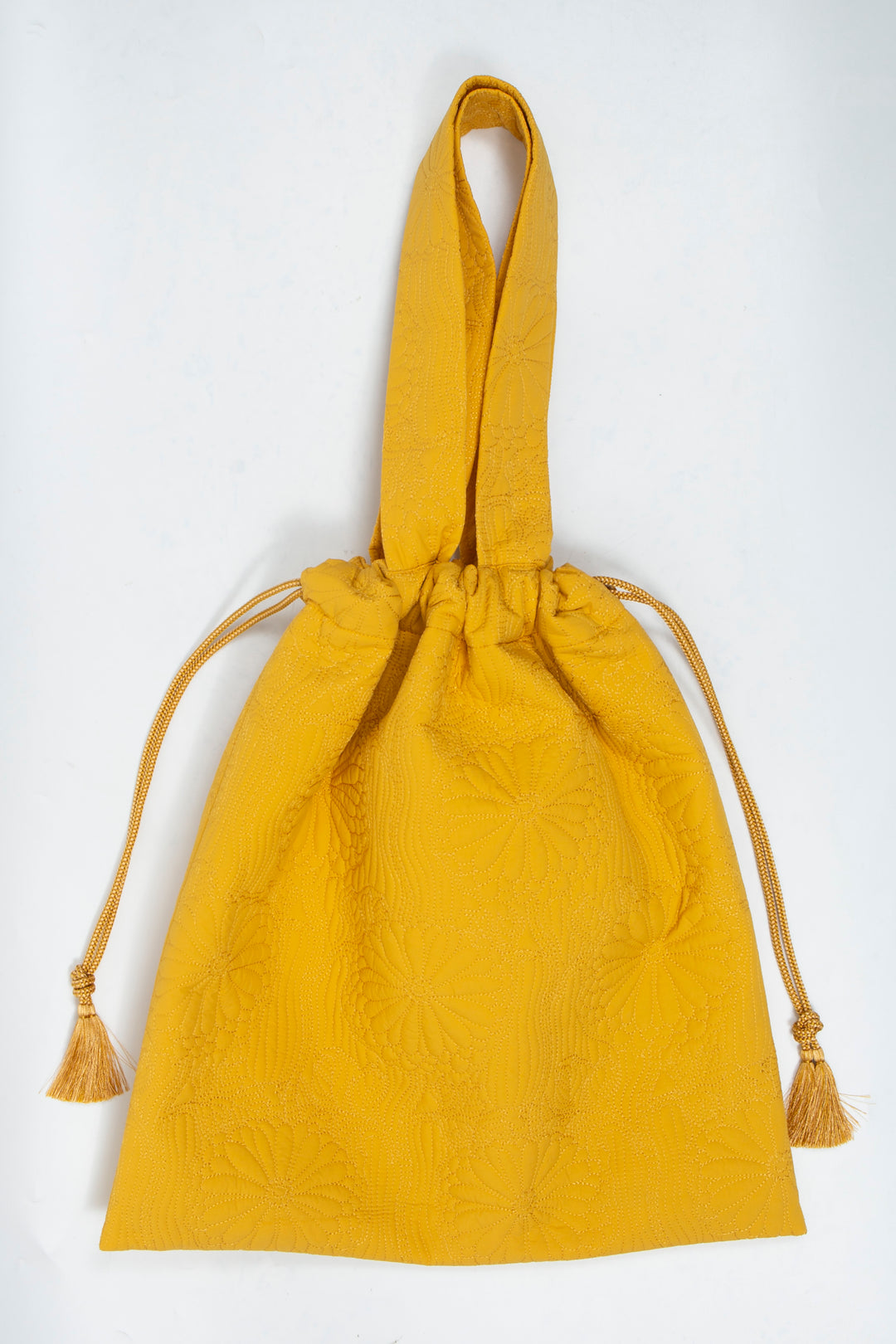 KIKU Quilted Tote Bag Yellow