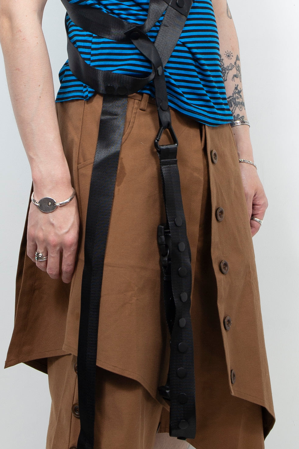 Black decorative shoulder strap