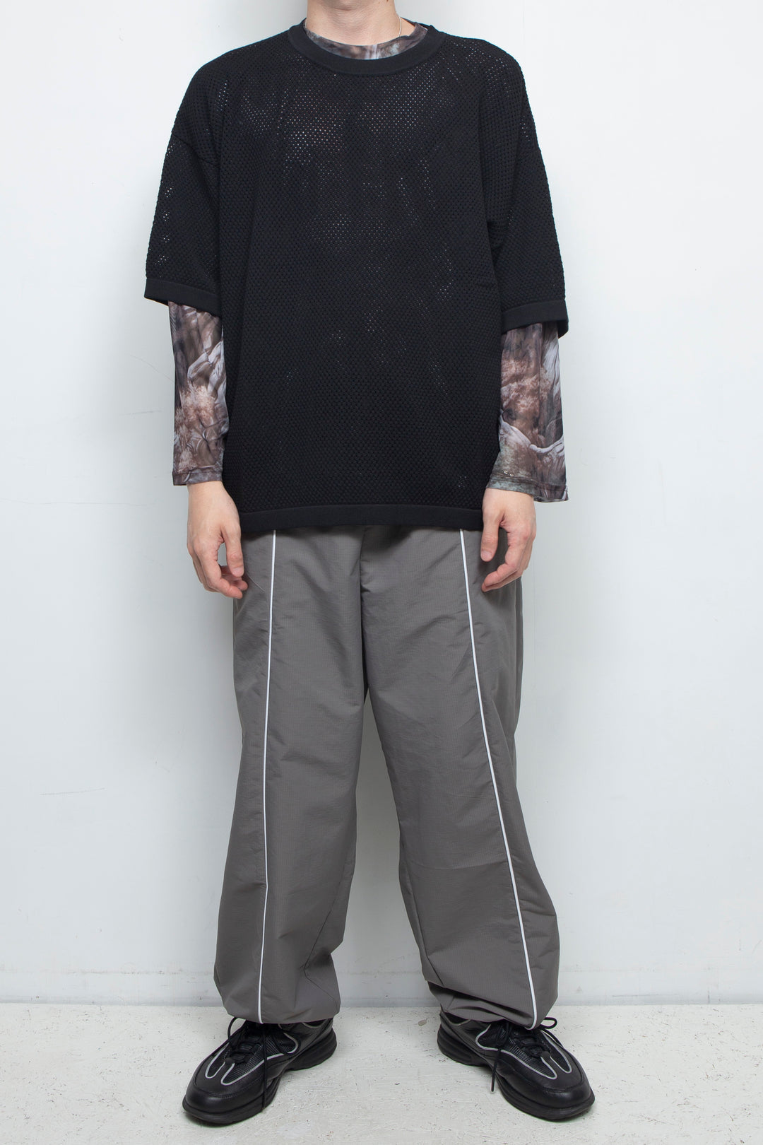 MESH KNIT TEE