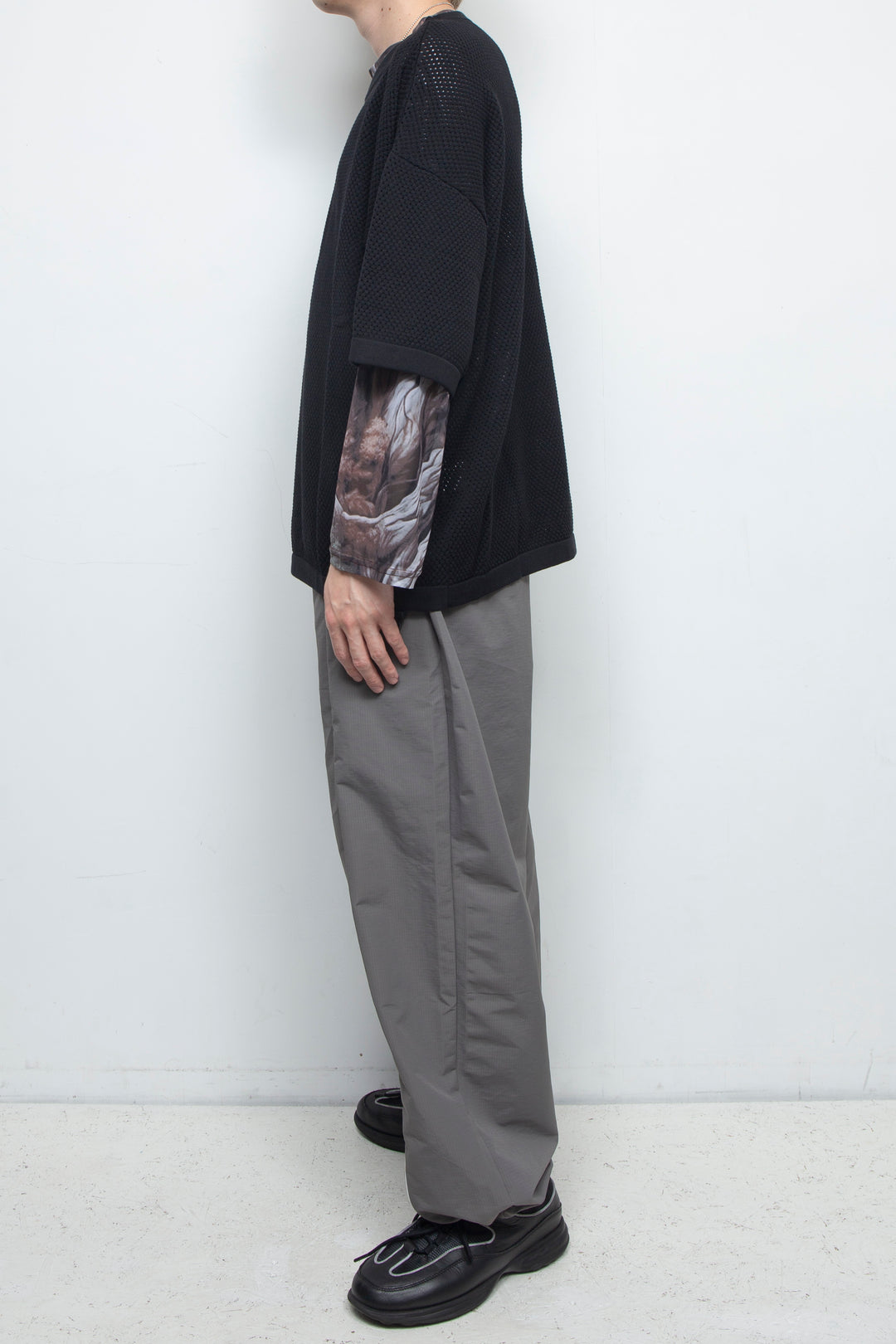 MESH KNIT TEE