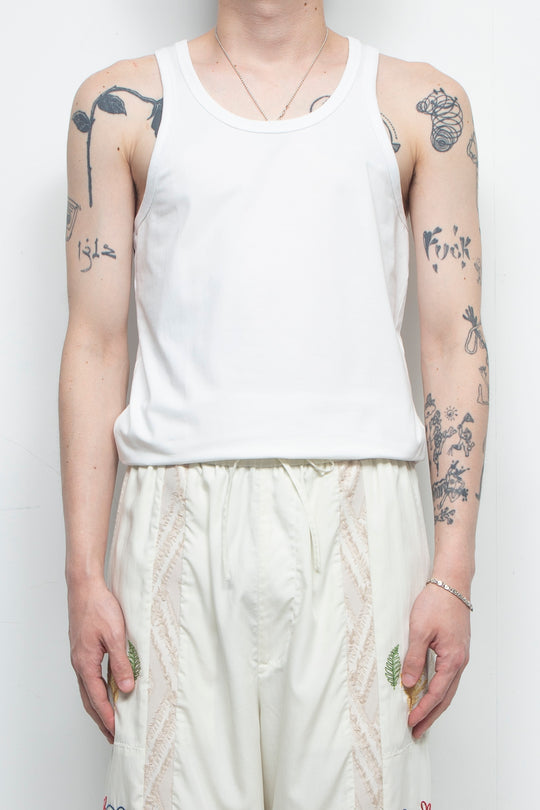 "UNDERS".02 Comfort Tank Tops WHITE