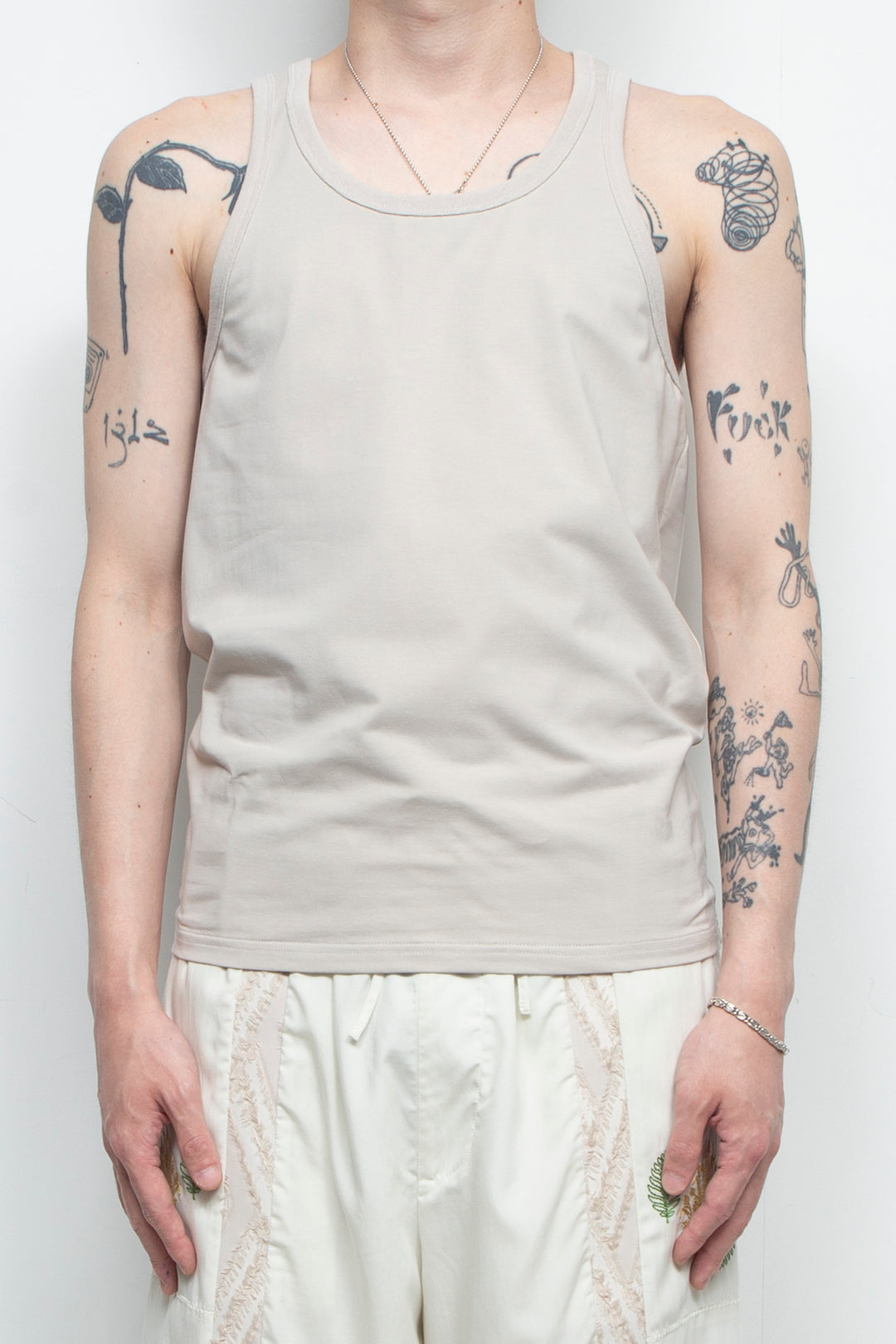 "UNDERS".02 Comfort Tank Tops GRAY
