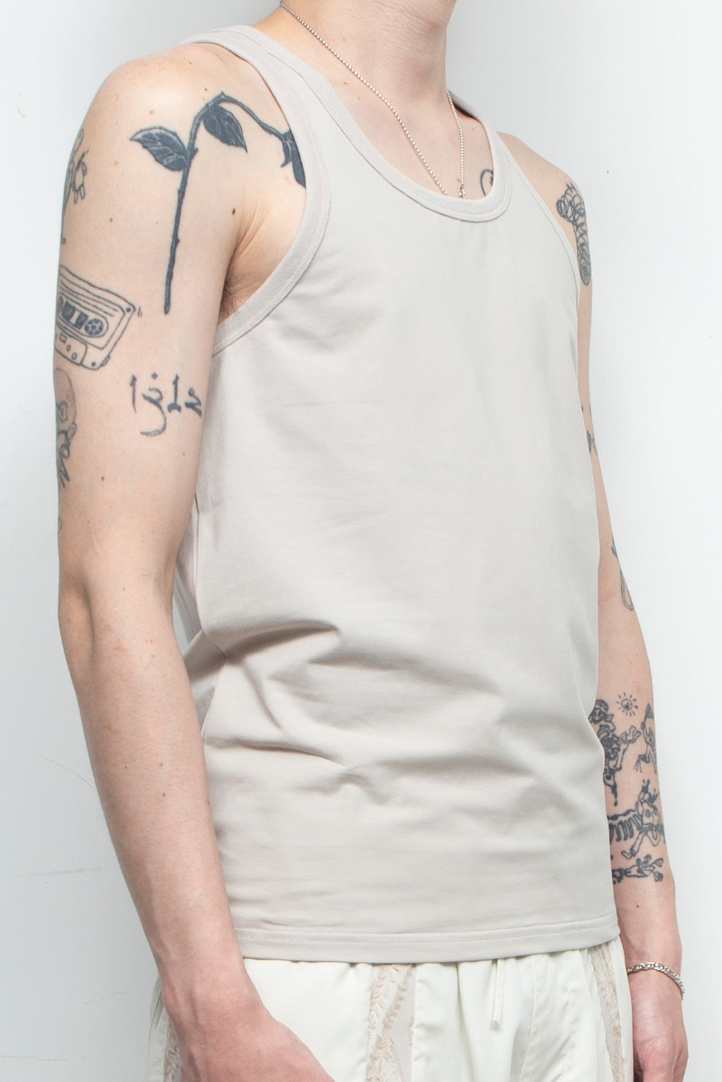 "UNDERS".02 Comfort Tank Tops GRAY