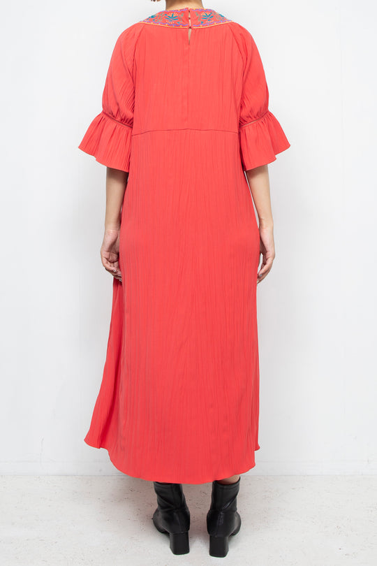 Water lily dress Red