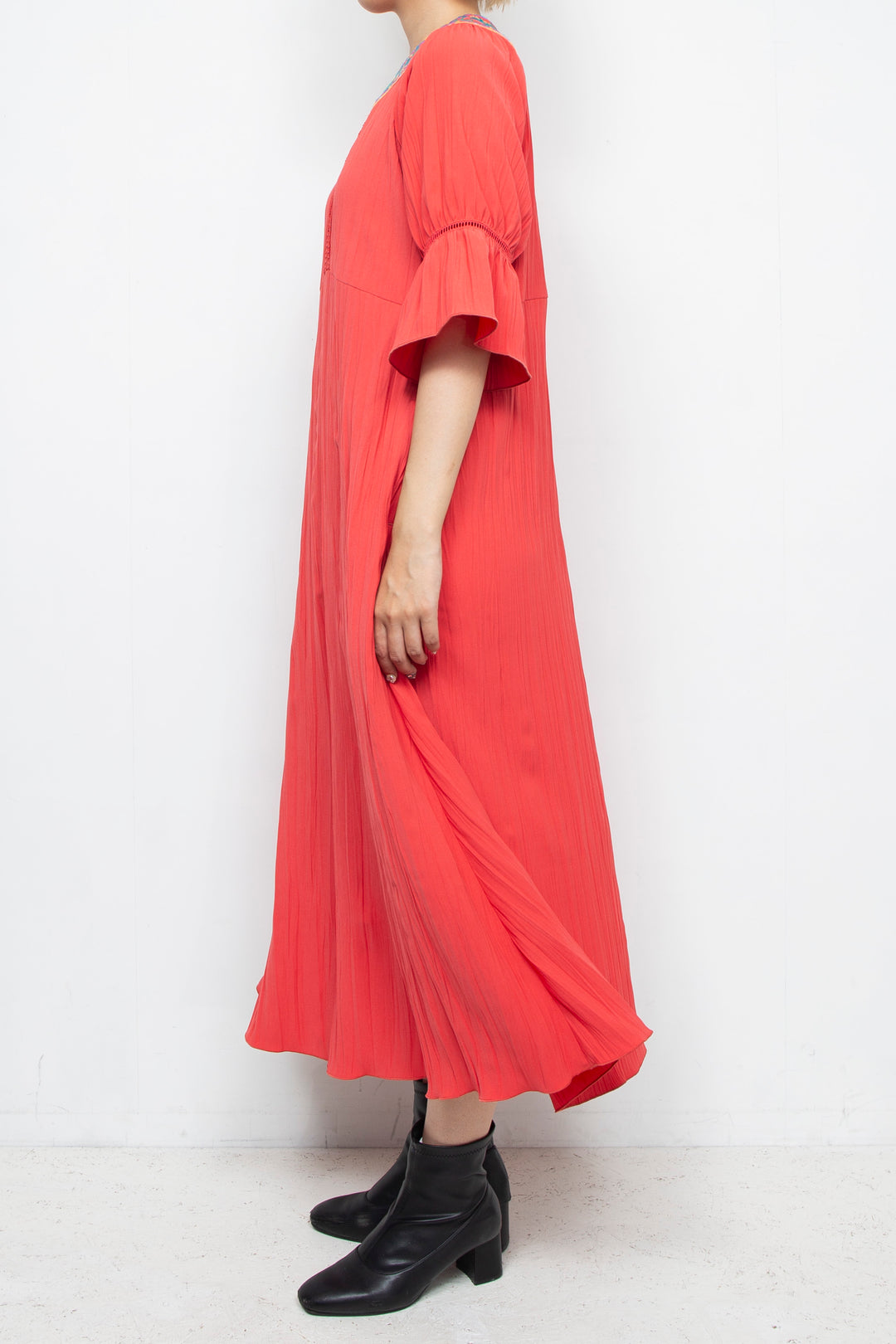 Water lily dress Red