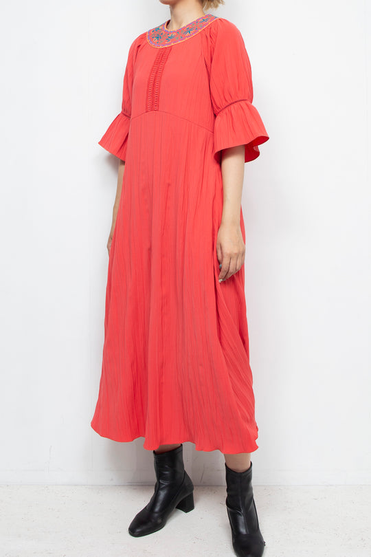 Water lily dress Red