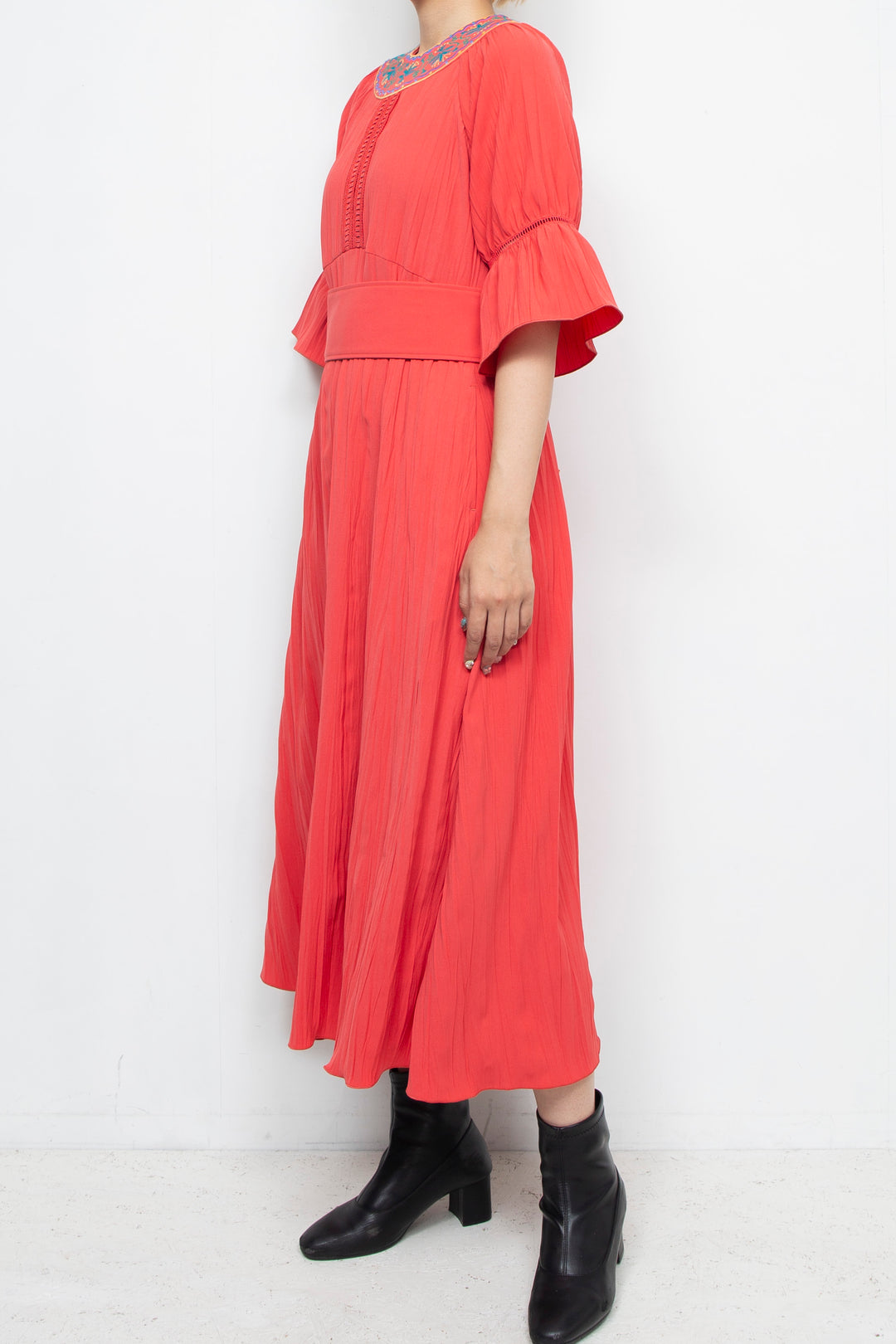 Water lily dress Red