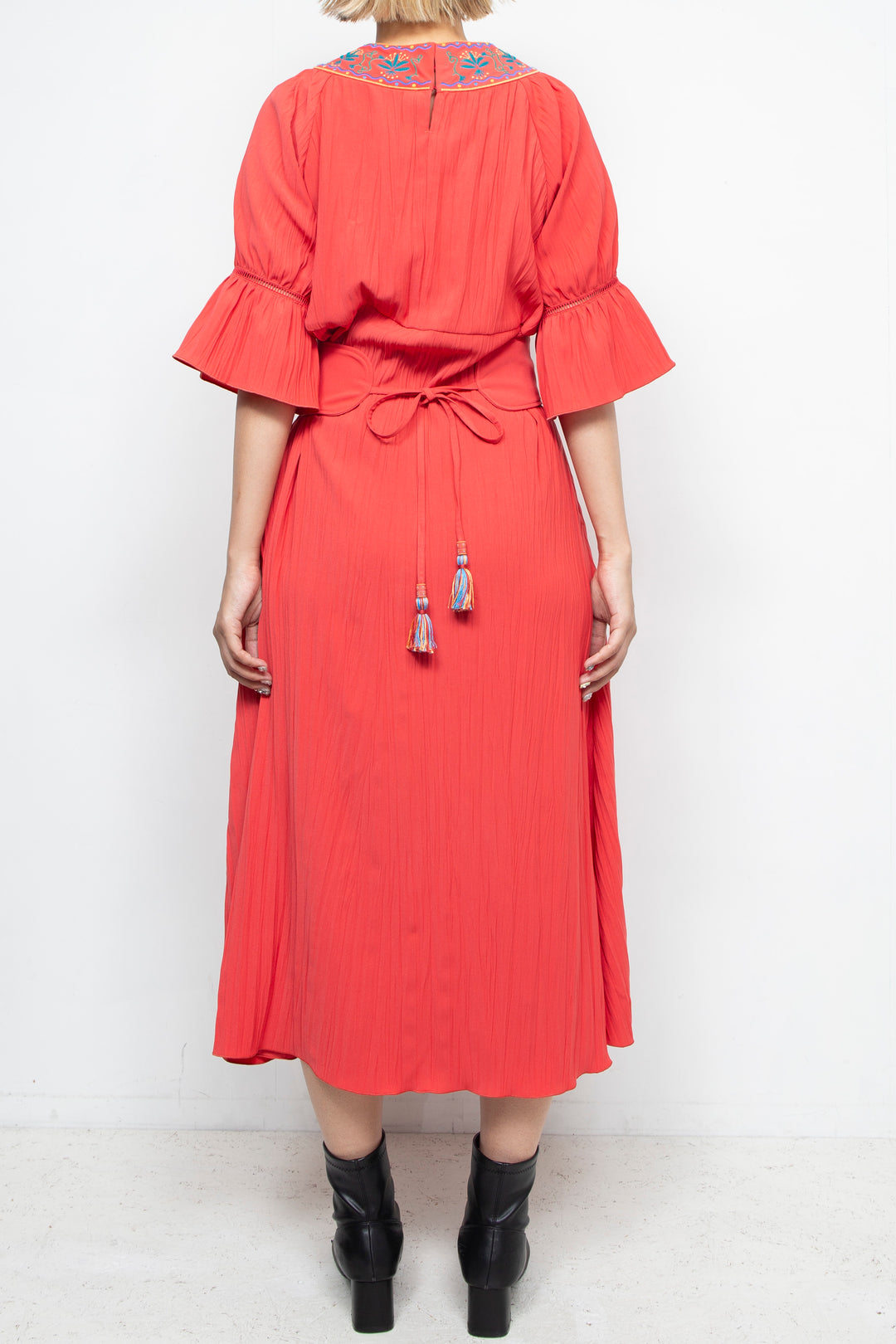 Water lily dress Red