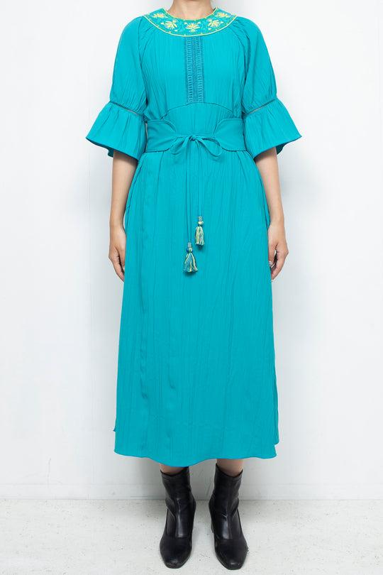 Water lily dress Turquoise