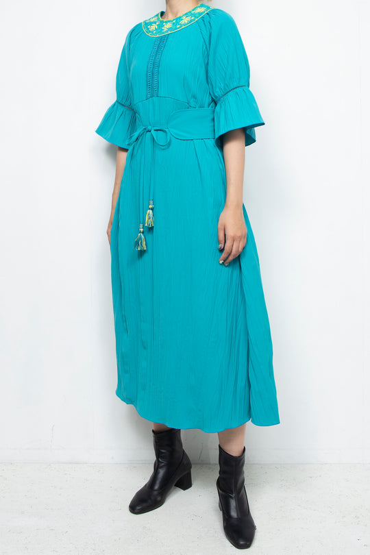 Water lily dress Turquoise